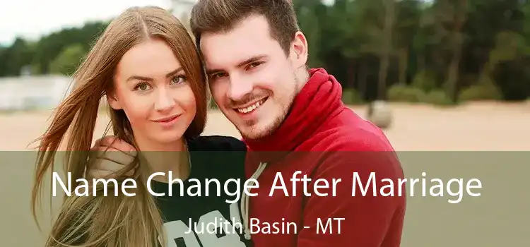  Name Change After Marriage Judith Basin - MT